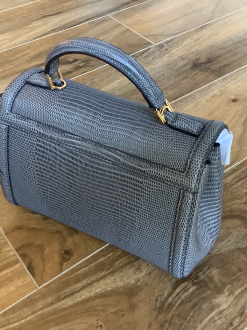 NEW Demellier Paris lizard embossed in Gray - Picture 6 of 9